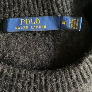 Polo Ralph Lauren Women's Black 70% Wool 30% Cashmere Long Sweater fits like S